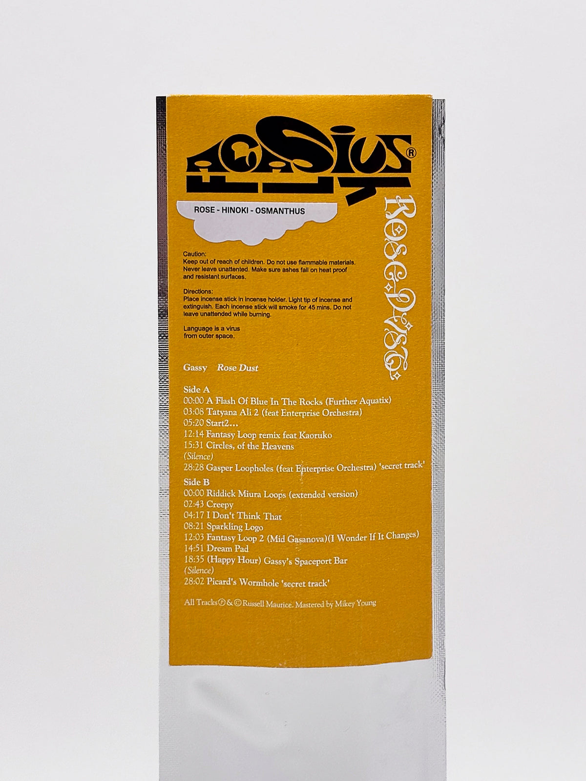 AGASIUS FLY INCENSE + CASSETTE LP